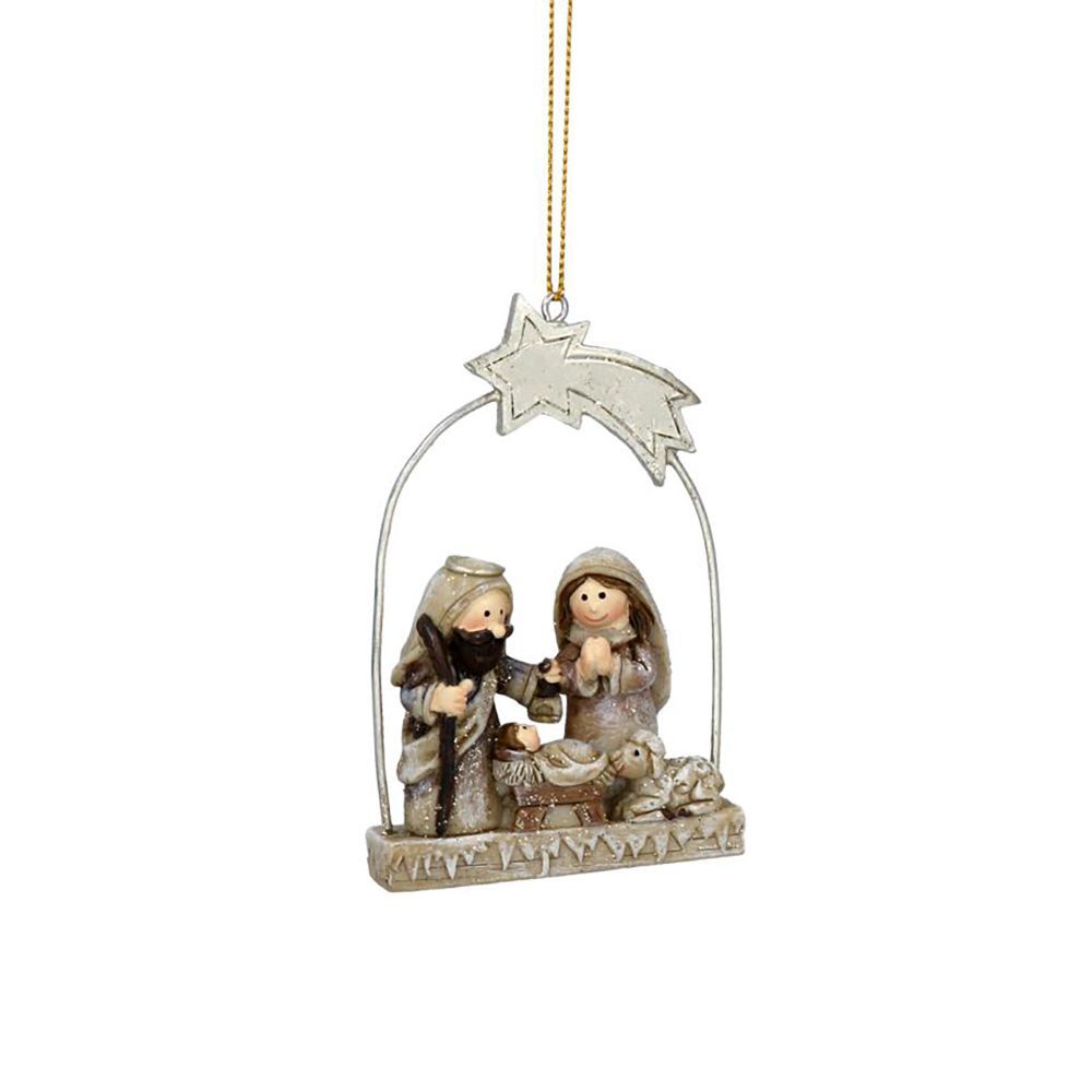 Shooting Star Nativity Scene Hanging Decoration